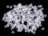 Náušnicová zarážka 3x5 mm transparent, 30 g - zvětšit obrázek