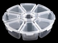Plastový box / zásobník 10 cm 2 transparent, 1 ks - zvětšit obrázek