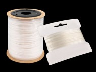Silikonová pruženka / lastin šíře 4 mm elastická transparent, 20 m - zvětšit obrázek