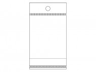 PP sáček s lepicí klopou a závěsem 5x9 cm