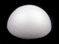 Polokoule 9,5 cm polystyren bílá, 10 ks - zvětšit obrázek