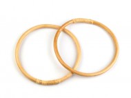 Bambusová ucha na tašky / lapač snů 15 cm 1 (15 cm) bambus světlý, 1 ks - zvětšit obrázek