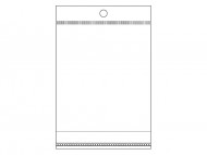 PP sáček s lepicí klopou a závěsem 8x12 cm - zvětšit obrázek