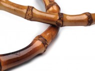 Bambusová ucha na tašky 15 cm