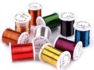 Dekorační drátek měděný 0,3 mm, návin 10 m mix, 10 ks - zvětšit obrázek