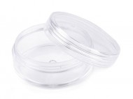 Plastová dóza 5x2 cm šroubovací transparent, 6 ks - zvětšit obrázek