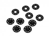 Plastové patentky / stiskací knoflíky 25 mm 2 černá, 10 pár - zvětšit obrázek