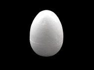 Vejce 4x5,5 cm polystyren bílá, 10 ks - zvětšit obrázek