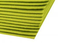 Látková dekorativní plsť / filc 20x30 cm 3 (F18) zelená jablková, 12 ks - zvětšit obrázek