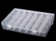 Plastový box / zásobník 21x34x5 cm viz foto, 1 ks - zvětšit obrázek