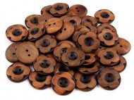 Dřevěný knoflík 40 květ