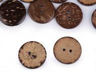 Knoflík kokos oboustranný velikost 24, 28, 32, 36, 40, 48 7 (32&quot;) přírodní stř., 50 ks - zvětšit obrázek
