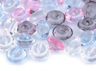 Knoflík transparent velikost 16