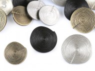 Velký designový knoflík s povrchovou strukturou velikost 40; 48; 52