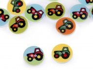 Knoflík dětský velikost 24 traktor - zvětšit obrázek