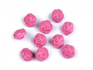 Plastové mini knoflíky / korálky růže 11 mm - zvětšit obrázek