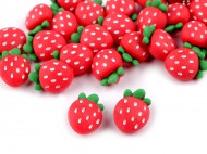 Knoflík 3D jahoda velikost 34