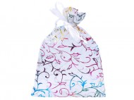 Dárkový pytlík 8,5x12,5 cm organza barevný lurex viz foto, 10 ks - zvětšit obrázek