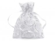 Dárkový pytlík 6,5x9 cm organza s glitry