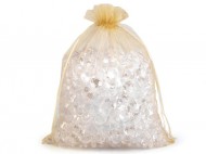 Dárkový pytlík 21x29 cm organza 1 zlatá sv., 10 ks - zvětšit obrázek