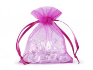 Dárkový pytlík 9x11 cm organza 13 růžová pink, 10 ks - zvětšit obrázek