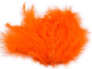 Pštrosí peří délka 9-16 cm 1 oranžová, 1 sáček - zvětšit obrázek