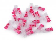 Brzdičky s dvěmi dírkami 9x24 mm 1 růžová, 10 ks - zvětšit obrázek
