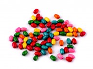 Dřevěné korálky oliva 5x8 mm 1 mix, 20 g - zvětšit obrázek