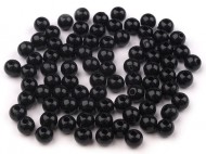 Plastové korálky Transparent 6 mm 6 černá, 20 g - zvětšit obrázek