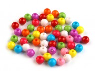 Plastové korálky Color mix 7 mm mix, 20 g - zvětšit obrázek