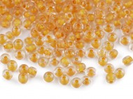 Rokajl 6/0 - 4 mm s průtahem, zářivé barvy 182 žlutá tmavá, 50 g - zvětšit obrázek