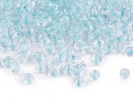 Rokajl 6/0 - 4 mm s průtahem, zářivé barvy 183B modrá světlá, 450 g - zvětšit obrázek