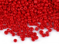 Rokajl 12/0 - 2 mm neprůhledný 845 červená, 50 g - zvětšit obrázek