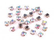 Našívací šatony / štras v pouzdře / kotlíku 4,3 mm