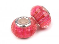 Plastové broušené korálky s velkým průvlekem 9x14 mm - zvětšit obrázek