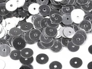 Flitry hladké 6 mm metalické