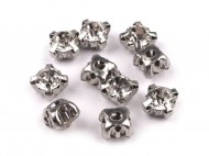 Našívací šatony / štras v pouzdře / kotlíku 10 mm