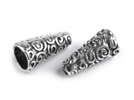Koncovky na šňůrku / dekorační kaplíky 9x18 mm - zvětšit obrázek