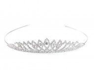 Štrasová čelenka / korunka do vlasů crystal, 1 ks - zvětšit obrázek