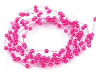 Perličky na silonu 2-3 mm 7 růžová neonová, 30 m - zvětšit obrázek