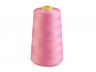 Polyesterové nitě pro overlocky i klasické šití návin 5000 yards PES 40/2 550 Candy Pink, 1 ks - zvětšit obrázek