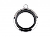 Otevírací medailon na magnet 30 mm 1 platina, 1 ks - zvětšit obrázek