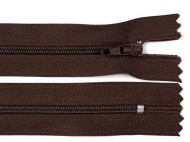 Spirálový zip No 3 délka 18 cm pinlock 304 hnědá čokoládová, 1 ks - zvětšit obrázek
