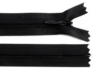 Spirálový zip skrytý No 3 délka 45 cm 322 černá, 1 ks - zvětšit obrázek