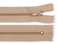 Spirálový zip No 3 délka 40 cm pinlock 308 hnědá přírodní, 1 ks - zvětšit obrázek