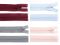 Spirálový zip skrytý šíře 3 mm délka 55 cm dederon