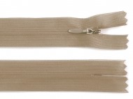 Spirálový zip skrytý No 3 délka 50 cm dederon 292 šedobéžová, 1 ks - zvětšit obrázek