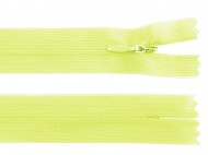 Spirálový zip skrytý No 3 délka 50 cm dederon 228 žlutá reflexní, 1 ks - zvětšit obrázek