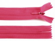 Spirálový zip skrytý No 3 délka 50 cm dederon 146 růžová tmavá, 1 ks - zvětšit obrázek