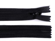 Spirálový zip skrytý No 3 délka 50 cm dederon 332 černá, 1 ks - zvětšit obrázek